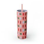 Pharmacy Pill Ornaments - Skinny Tumbler with Straw, 20oz