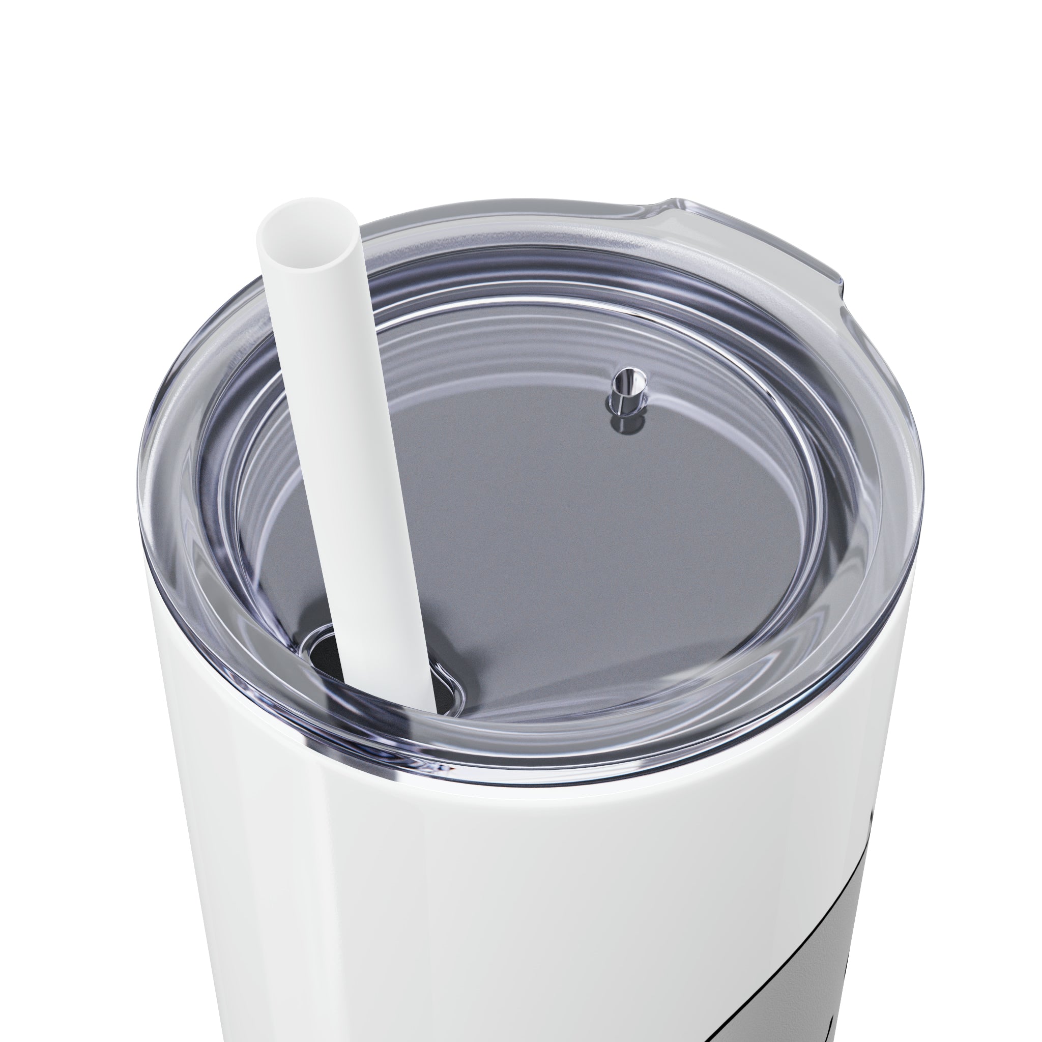 Ghost Trick or Treat Skinny Tumbler with Straw, 20oz