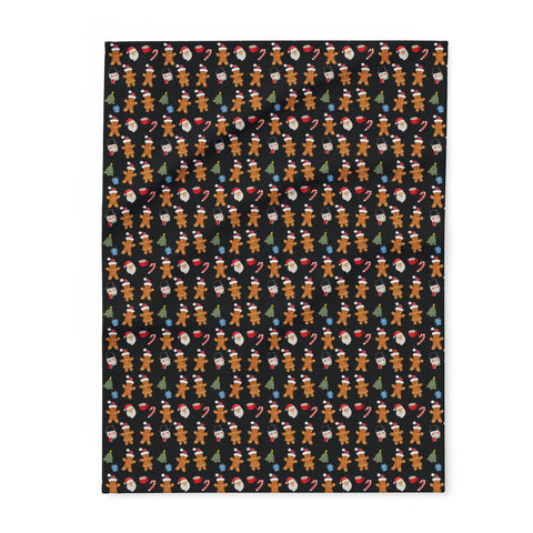 Rx Gingerbreads - Arctic Fleece Blanket (Black)