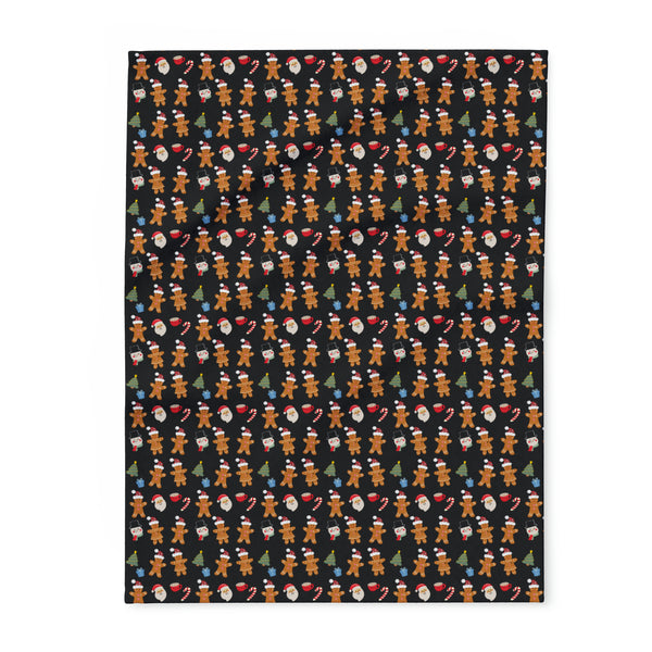 Rx Gingerbreads - Arctic Fleece Blanket (Black)