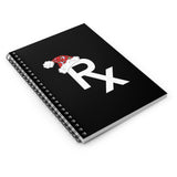 Rx Santa Hat - Notebook (Black)