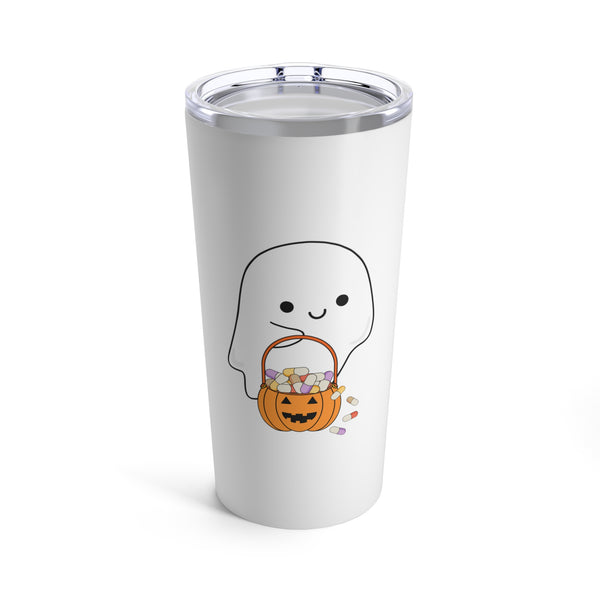 Ghost Trick or Treat Tumbler 20oz- White