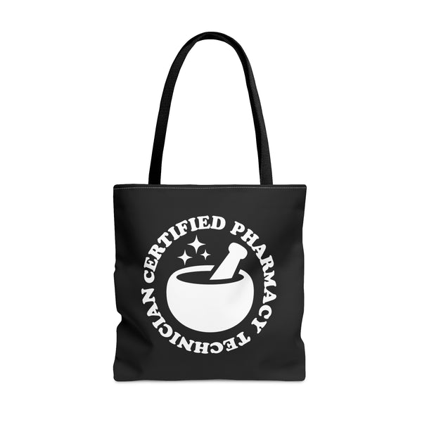CPhT Mortar & Pestle Tote Bag- Black