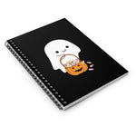 Ghost Trick or Treat Notebook- Black