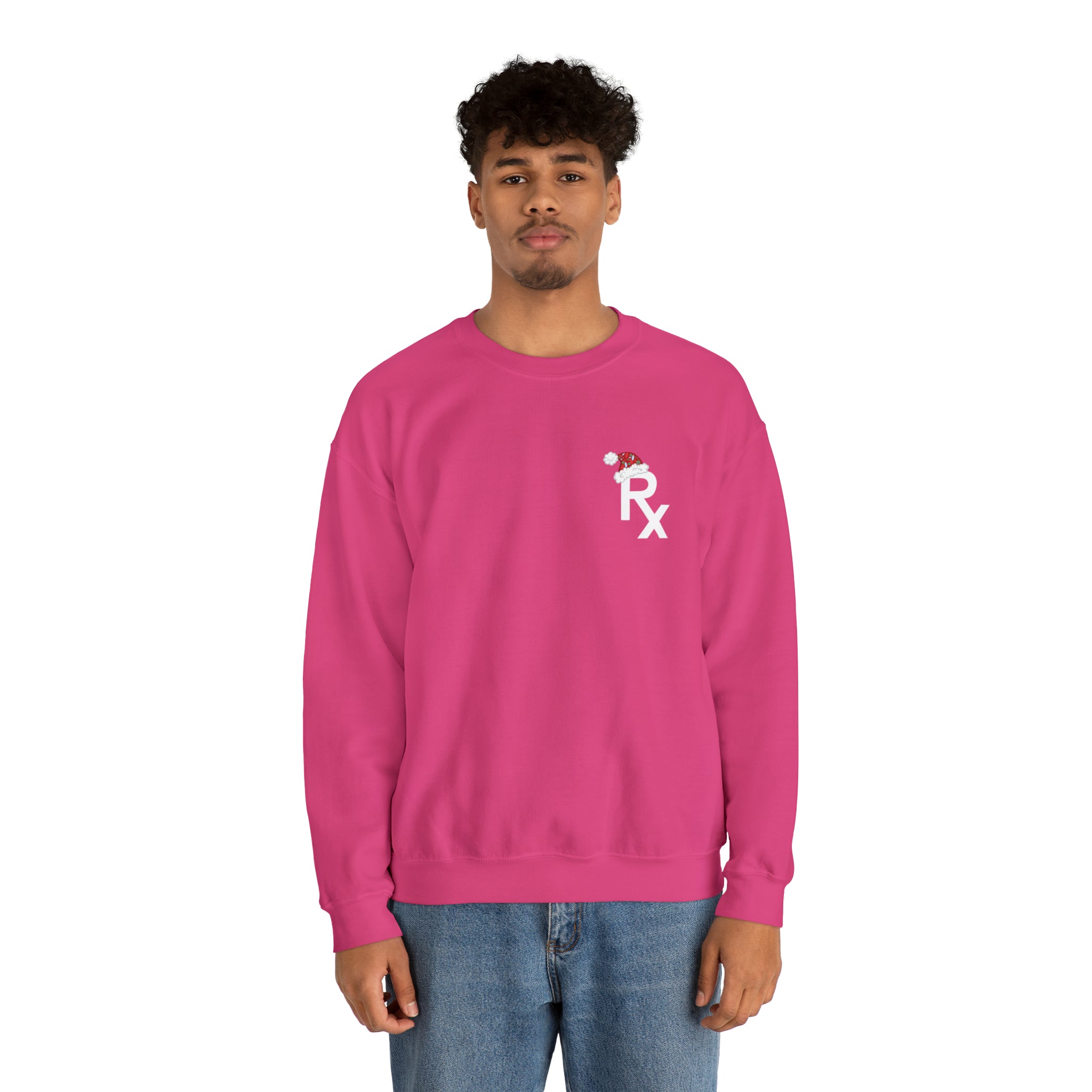 Rx Santa Hat - Unisex Heavy Blend™ Crewneck Sweatshirt