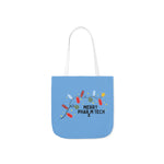 Merry Pharm Tech - Polyester Canvas Tote Bag (Blue)