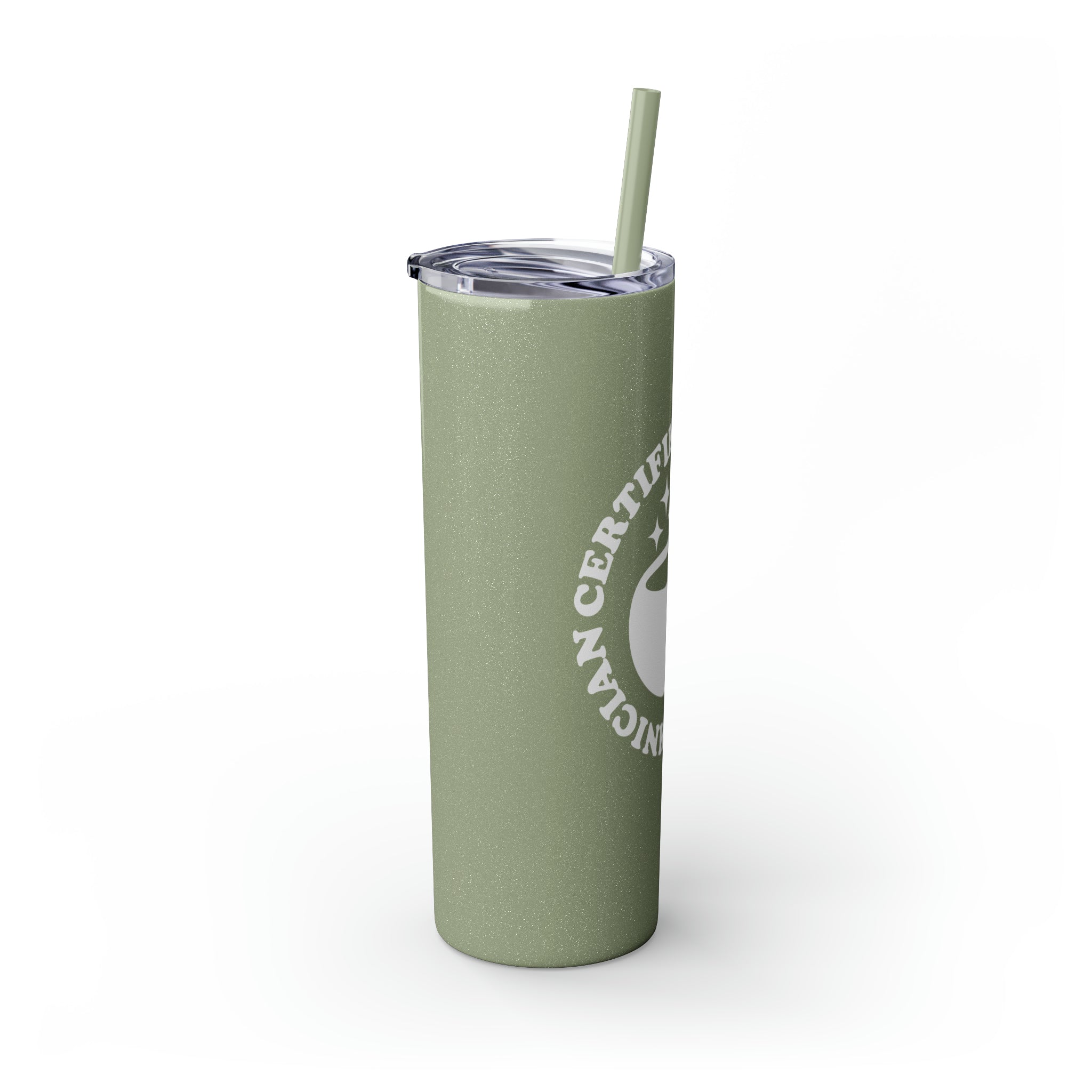 CPhT Mortar & Pestle Skinny Tumbler with Straw, 20oz