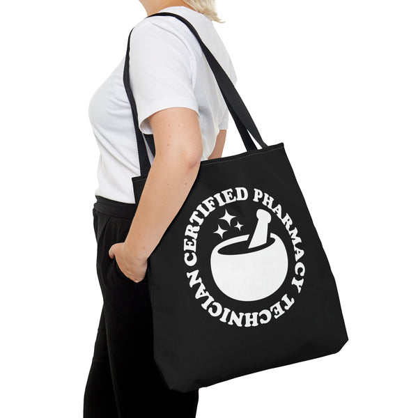 CPhT Mortar & Pestle Tote Bag- Black