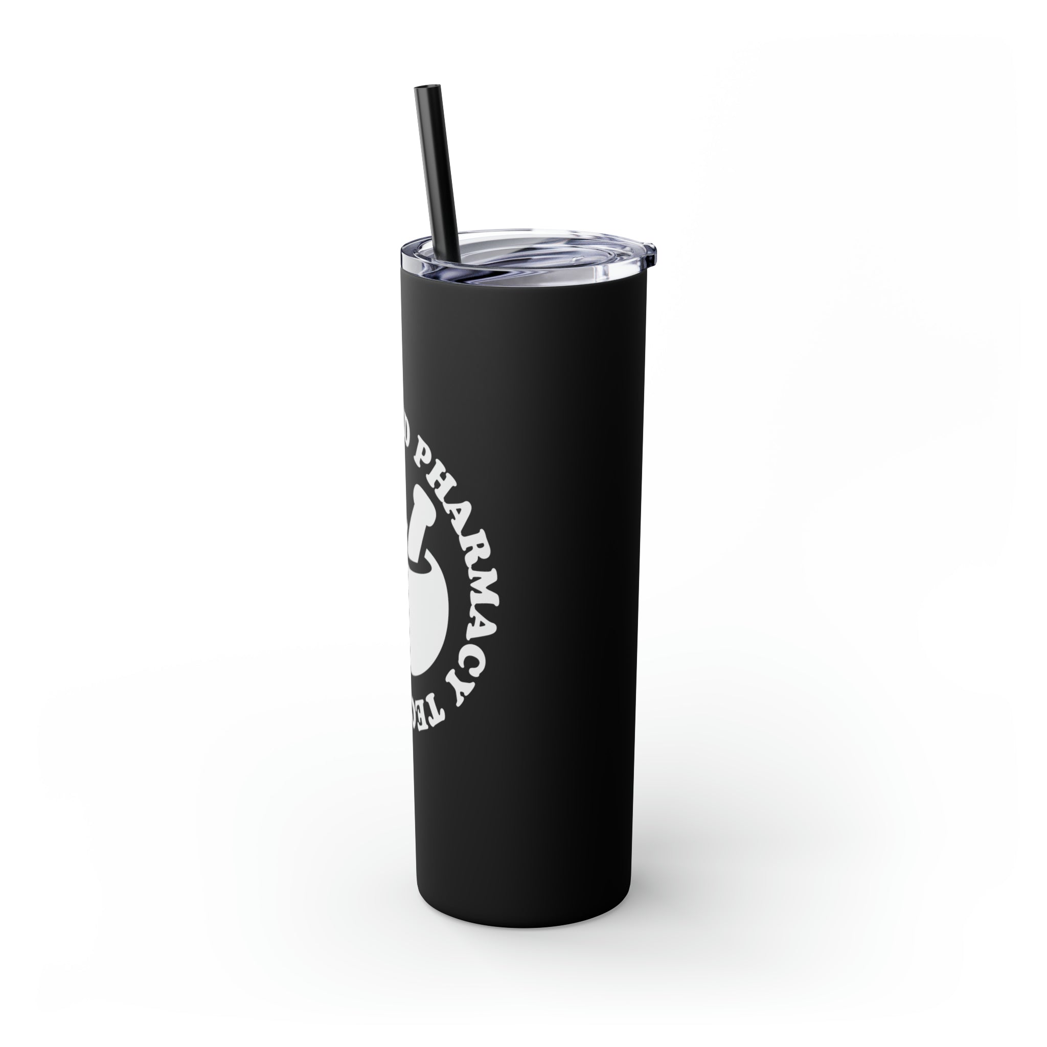 CPhT Mortar & Pestle Skinny Tumbler with Straw, 20oz