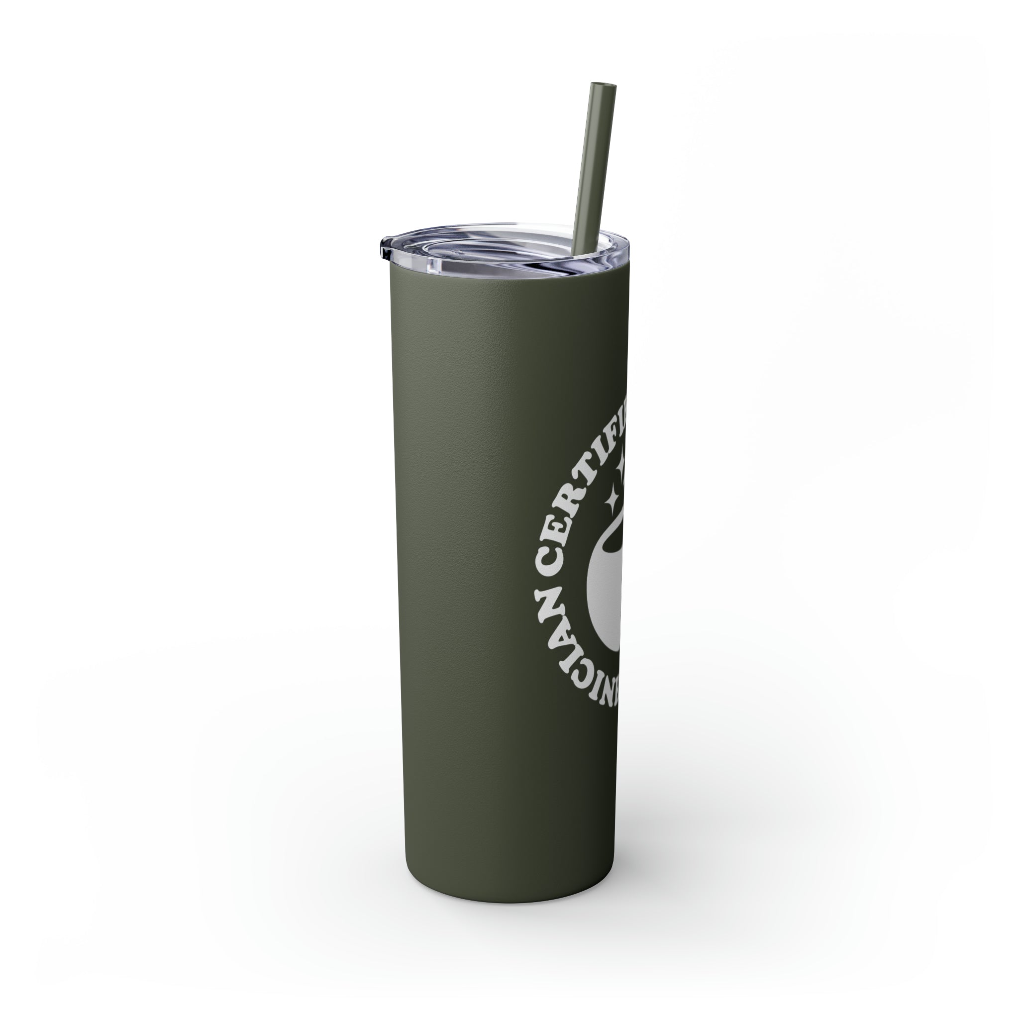 CPhT Mortar & Pestle Skinny Tumbler with Straw, 20oz