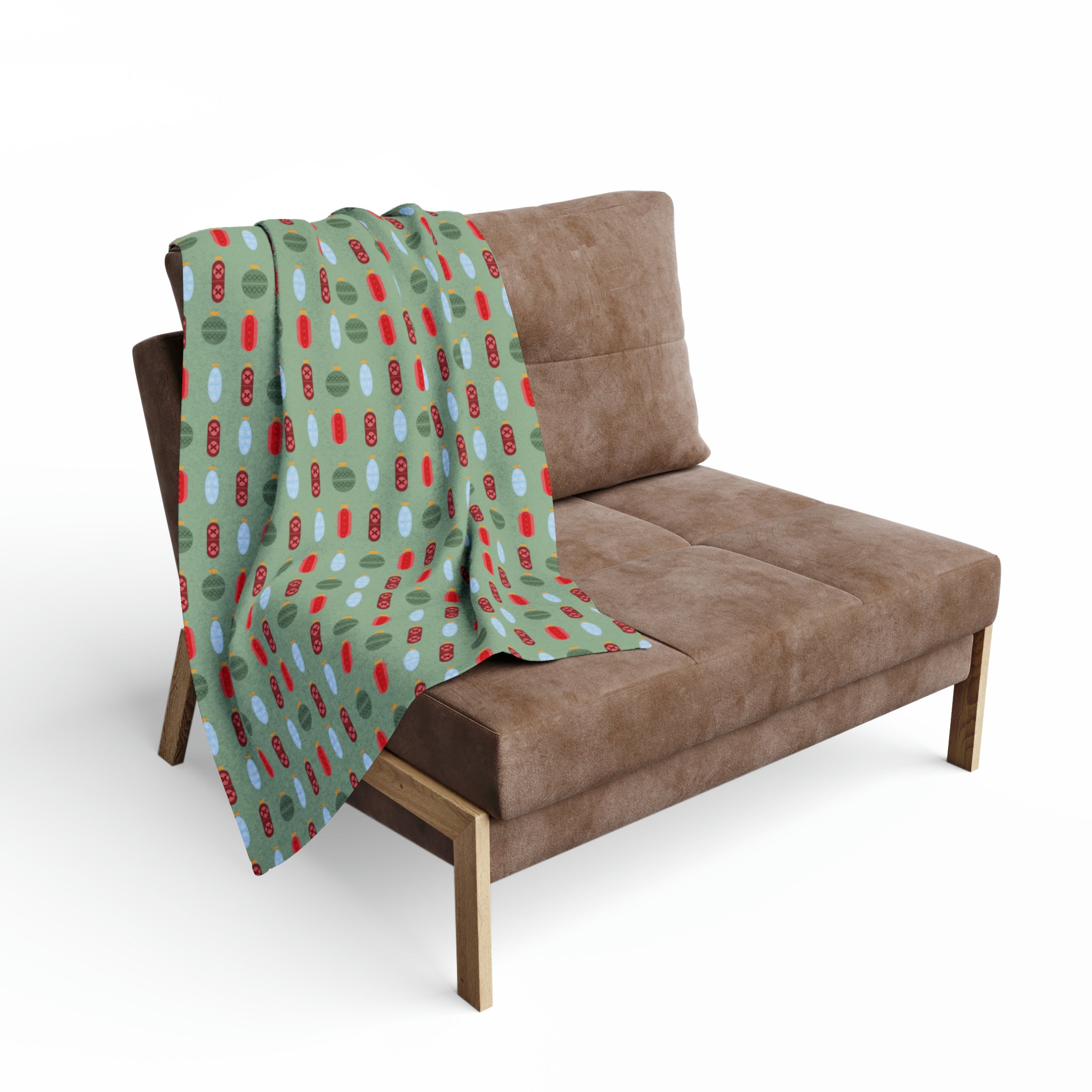 Pharmacy Pills Ornaments - Arctic Fleece Blanket (Green)