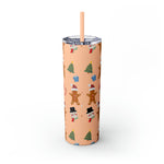 RX Gingerbreads - Skinny Tumbler with Straw, 20oz