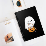 Ghost Trick or Treat Notebook- Black
