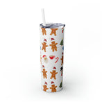 RX Gingerbreads - Skinny Tumbler with Straw, 20oz