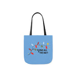 Rxmas all the way! - Polyester Canvas Tote Bag (Blue)