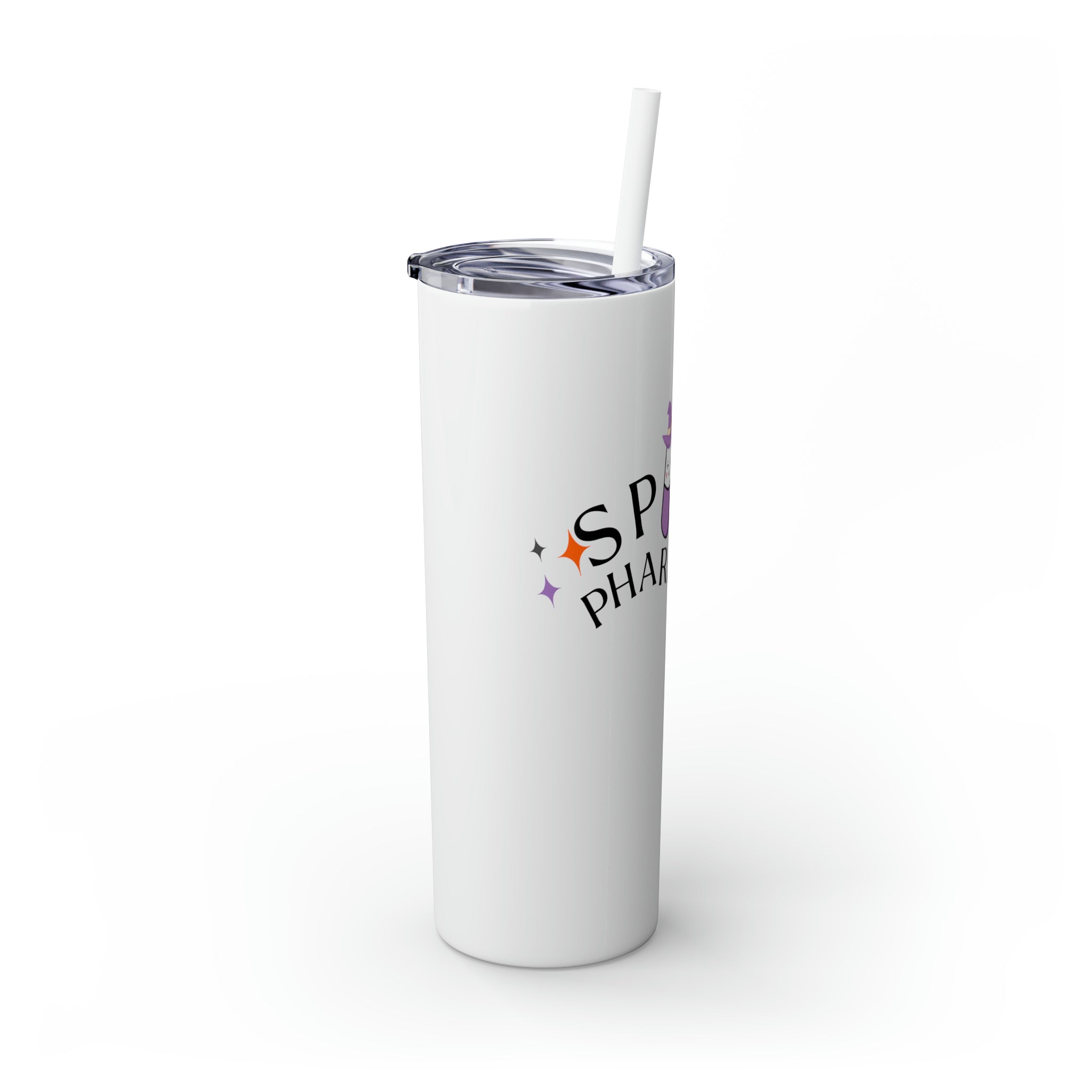 Spooky Pharm Tech Skinny Tumbler with Straw, 20oz
