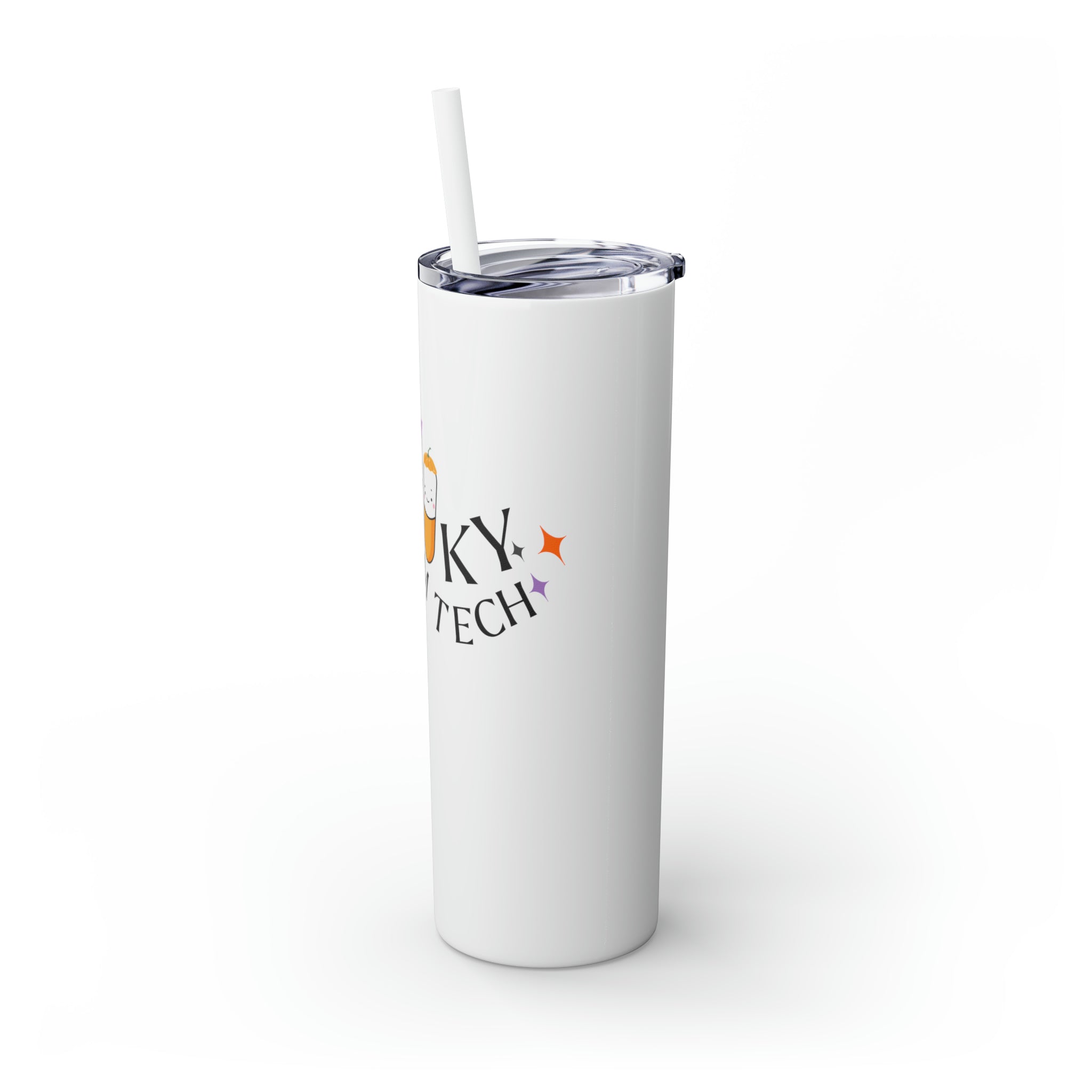 Spooky Pharm Tech Skinny Tumbler with Straw, 20oz