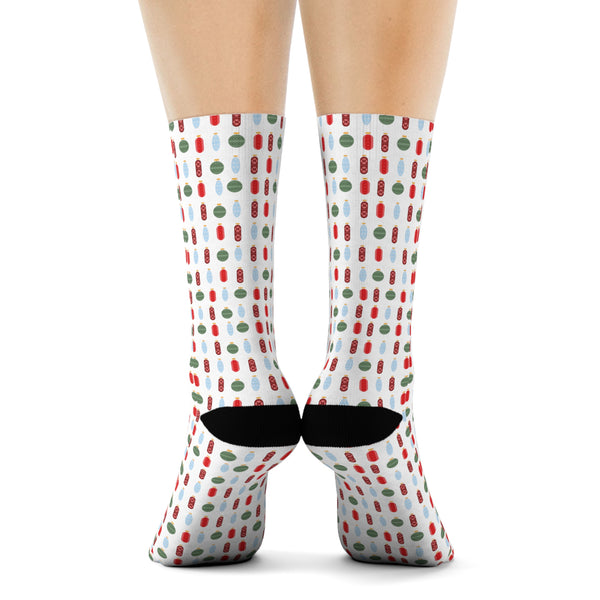 Pharmacy Pill Ornaments - Socks (White)