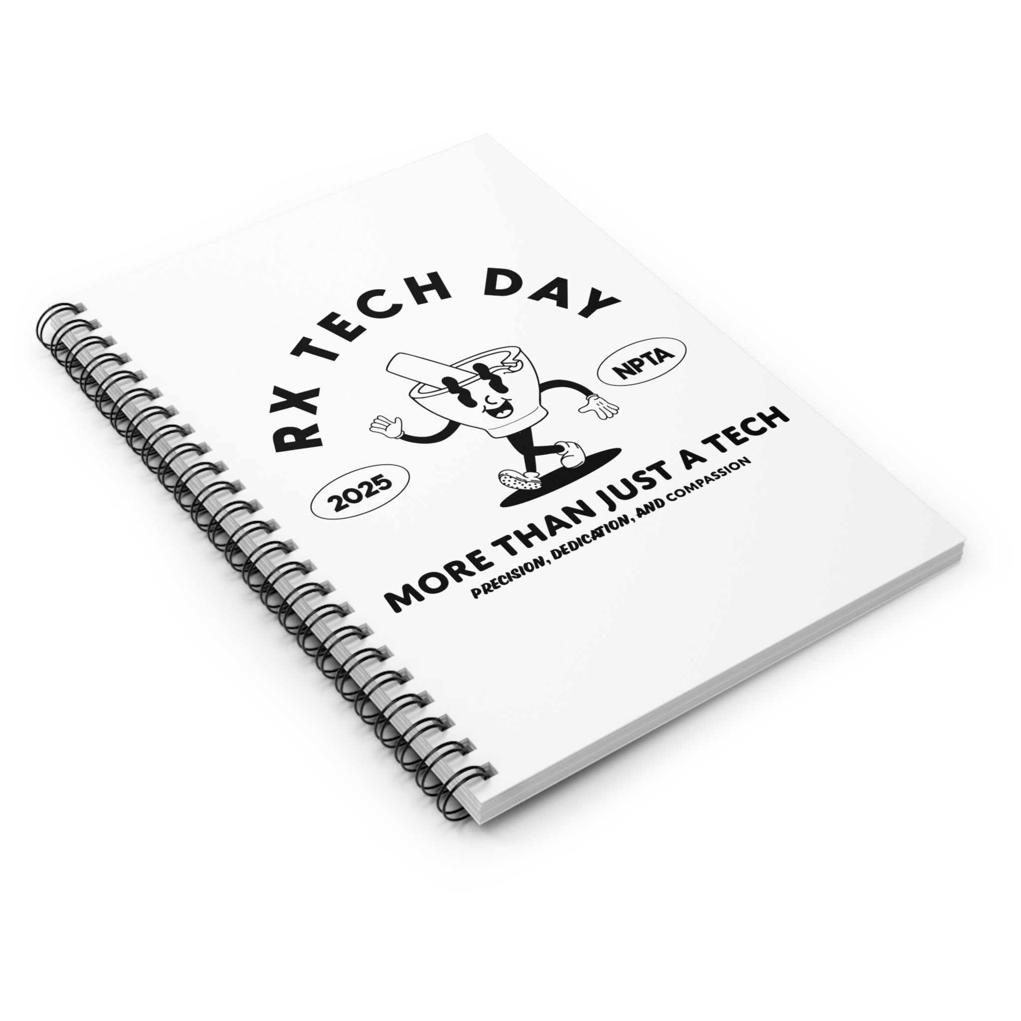 World Rx Tech Day 2025 Mortar Cartoon - Notebook