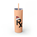 Rx Santa Hat - Skinny Tumbler with Straw, 20oz