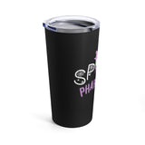 Spooky Pharm Tech "Spider Webs" Tumbler 20oz- Black