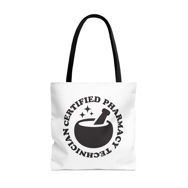 CPhT Mortar & Pestle Tote Bag- White