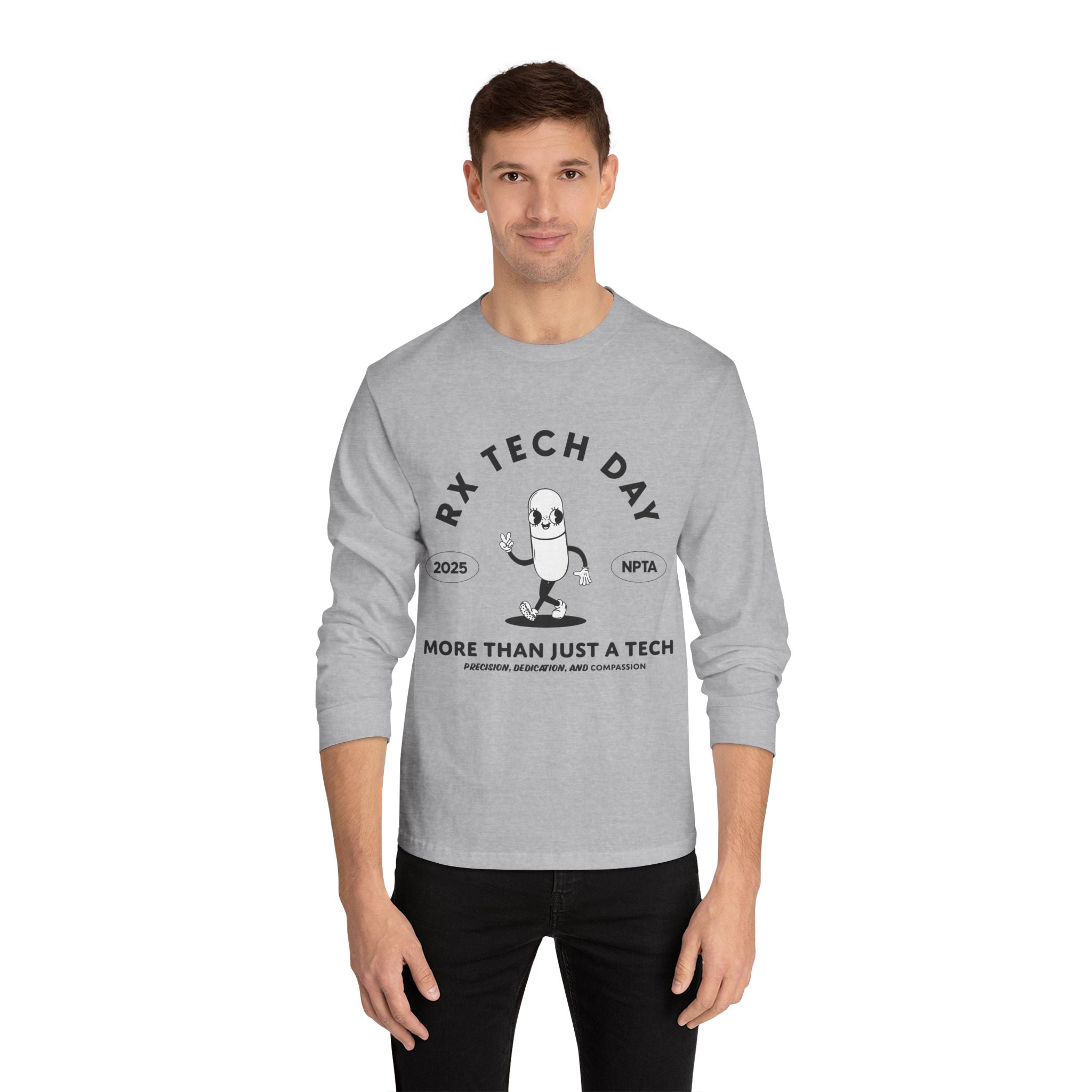World Rx Tech Day 2025 Pill Mascot Long Sleeve T-Shirt