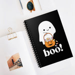 Ghost Trick or Treat "Boo!" Notebook- Black