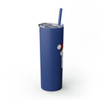 Rx Santa Hat - Skinny Tumbler with Straw, 20oz