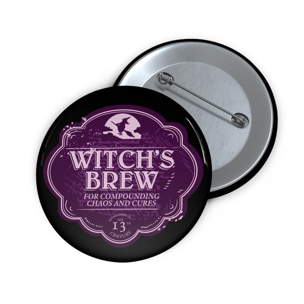 Witches Brew Purple  Pin - Black // Halloween