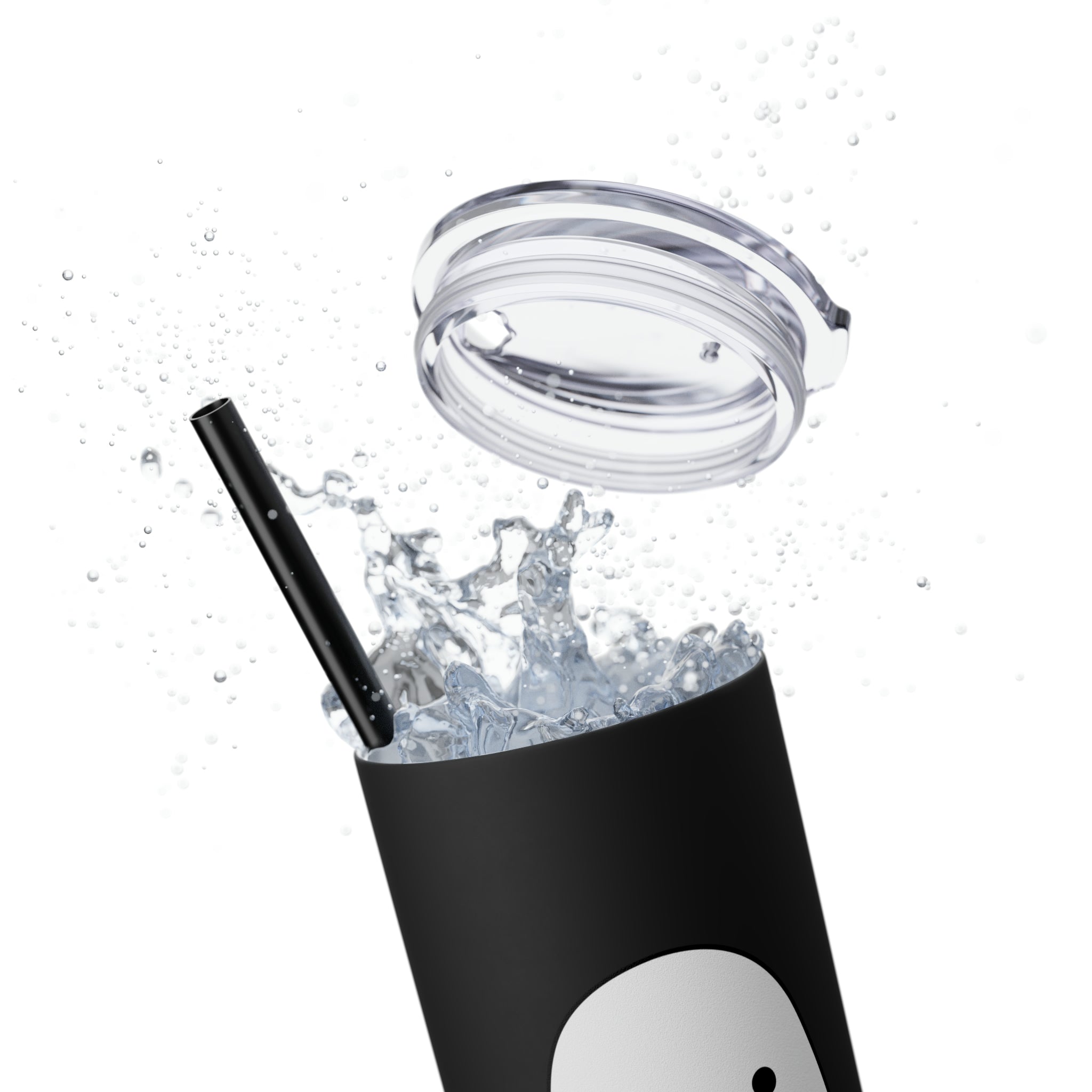 Ghost Trick or Treat Skinny Tumbler with Straw, 20oz