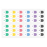 He/They Pronoun Stickers for Badge - Pharmacy Pills  - Sticker Sheet