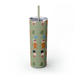 RX Gingerbreads - Skinny Tumbler with Straw, 20oz