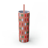 Pharmacy Pill Ornaments - Skinny Tumbler with Straw, 20oz