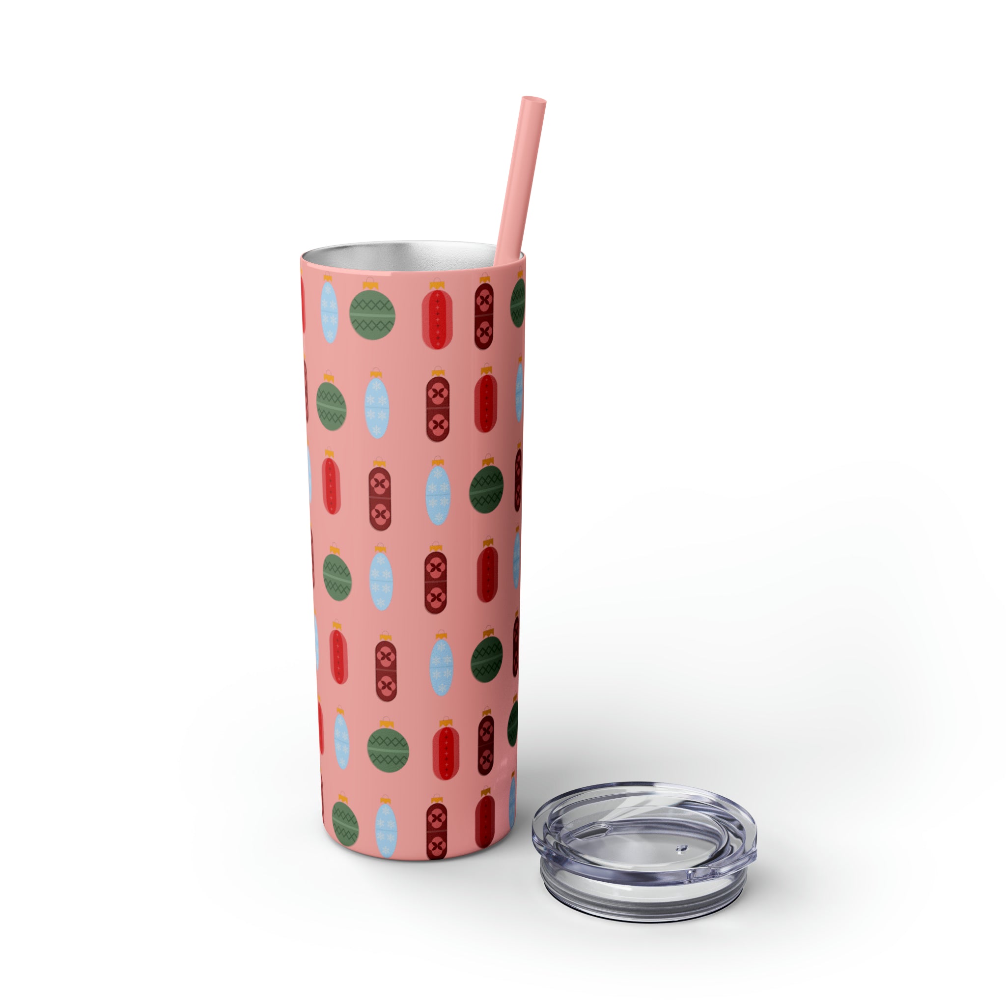 Pharmacy Pill Ornaments - Skinny Tumbler with Straw, 20oz