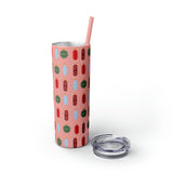 Pharmacy Pill Ornaments - Skinny Tumbler with Straw, 20oz