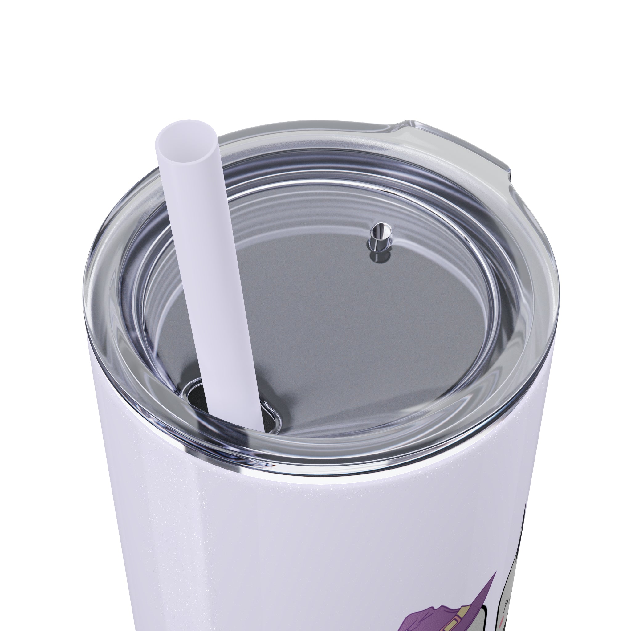 Spooky Pharm Tech "Spider Webs" Skinny Tumbler with Straw, 20oz