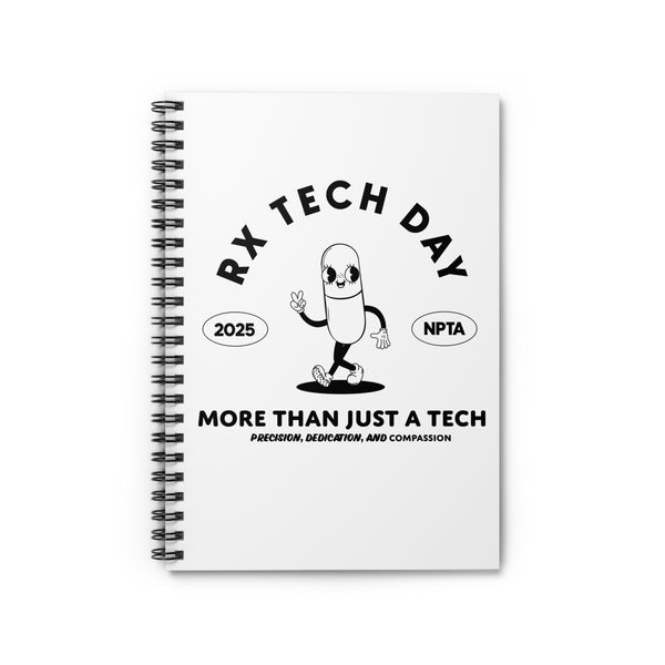 World Rx Tech Day 2025 Pill Mascot - Notebook