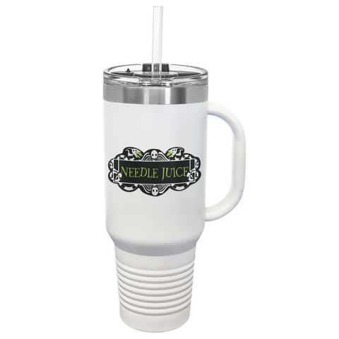 Needle Juice Pharm Tech Tumbler, 40oz - White // Halloween