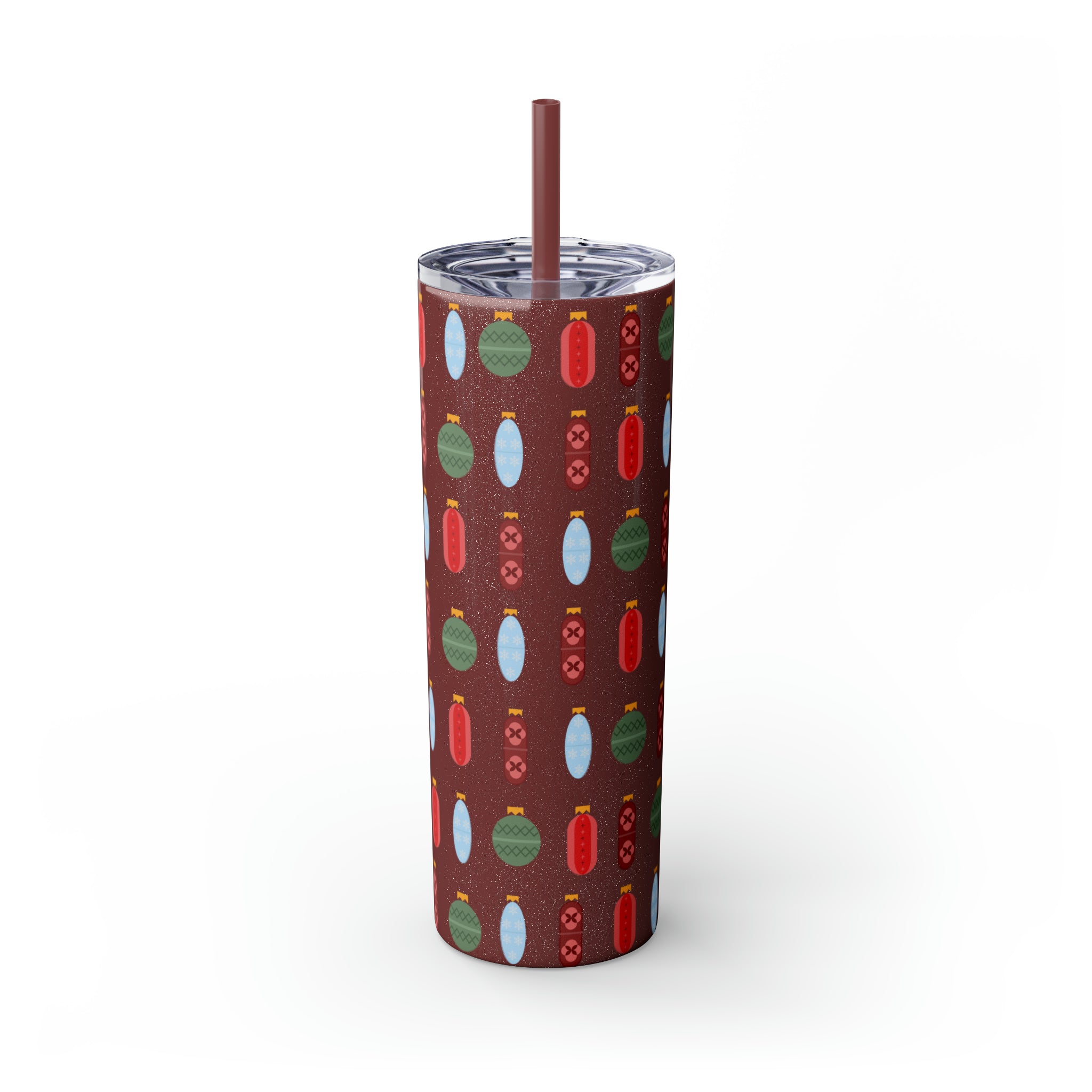 Pharmacy Pill Ornaments - Skinny Tumbler with Straw, 20oz