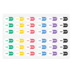 She/They Pronoun Stickers for Badge - Pharmacy Pills - Sticker Sheet