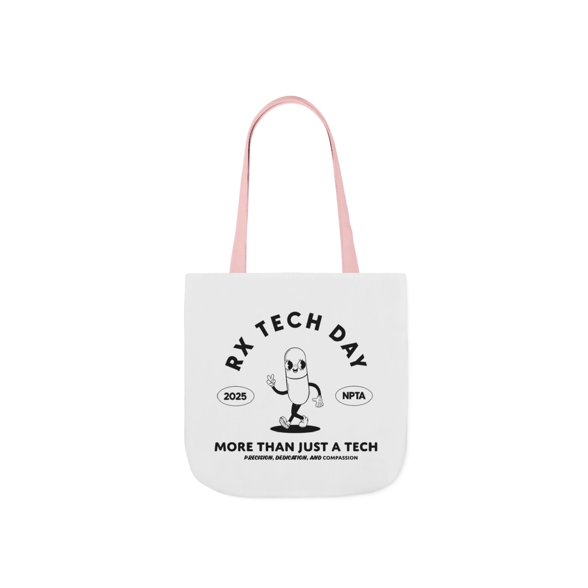 RxTech Day 2025 Pill Mascot - Polyester Canvas Tote Bag