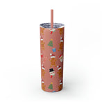 RX Gingerbreads - Skinny Tumbler with Straw, 20oz