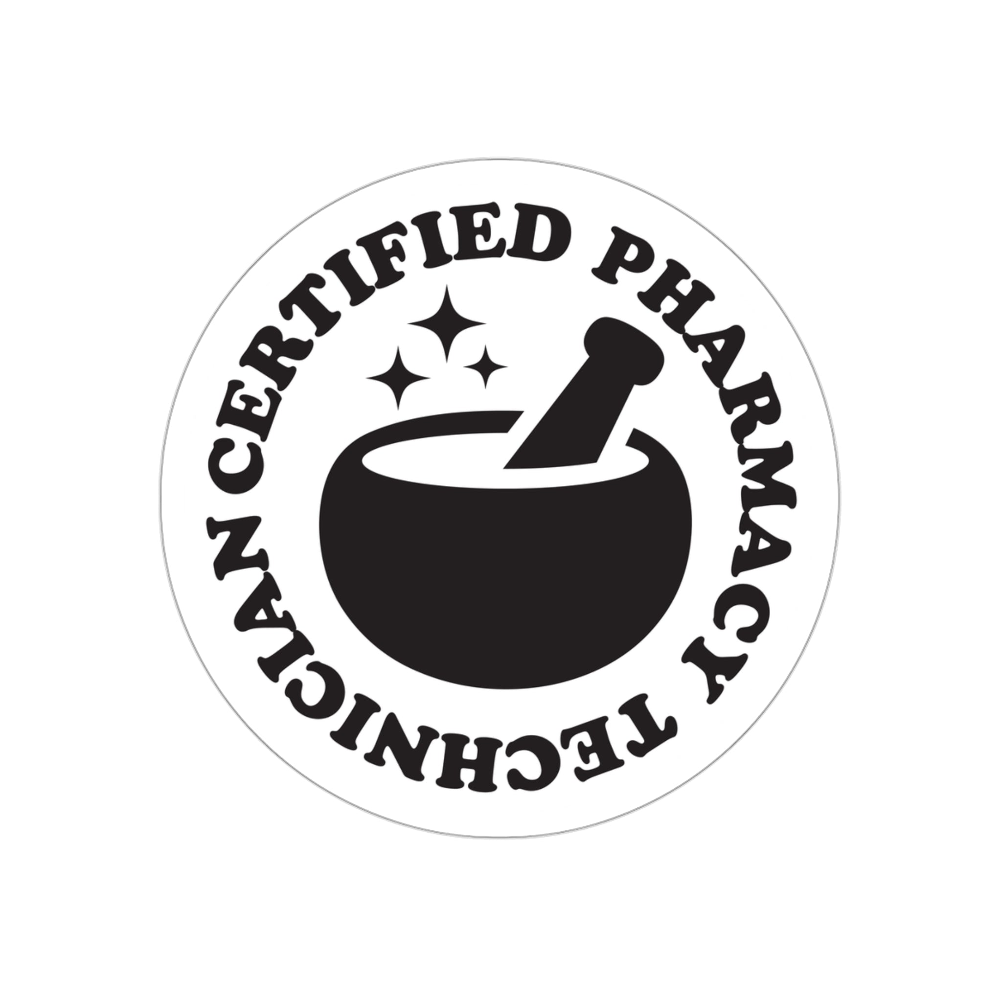 CPhT Mortar & Pestle Sticker- Solid