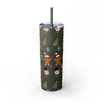 RX Gingerbreads - Skinny Tumbler with Straw, 20oz