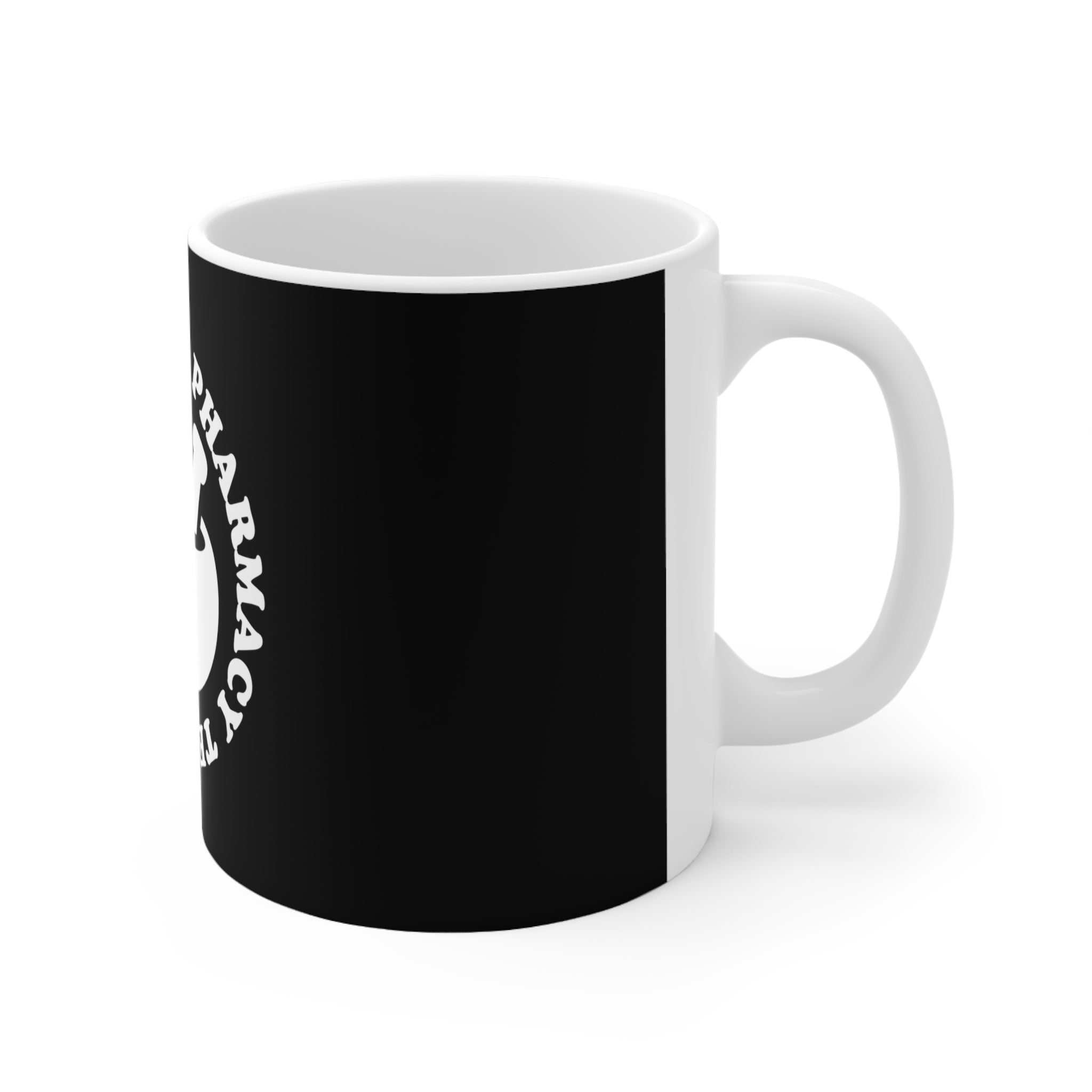 CPhT Mortar & Pestle Ceramic Mug 11oz- Black