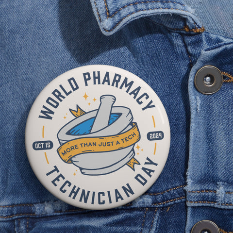 More Than Just A Tech: Pharmacy Technician Day 2024 Pin // Mortar and Pestle Edition