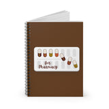 Falling for Pharmacy Notebook- Brown