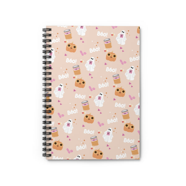 Groovy Rx Ghost & Pumpkin Pattern Journal // Halloween