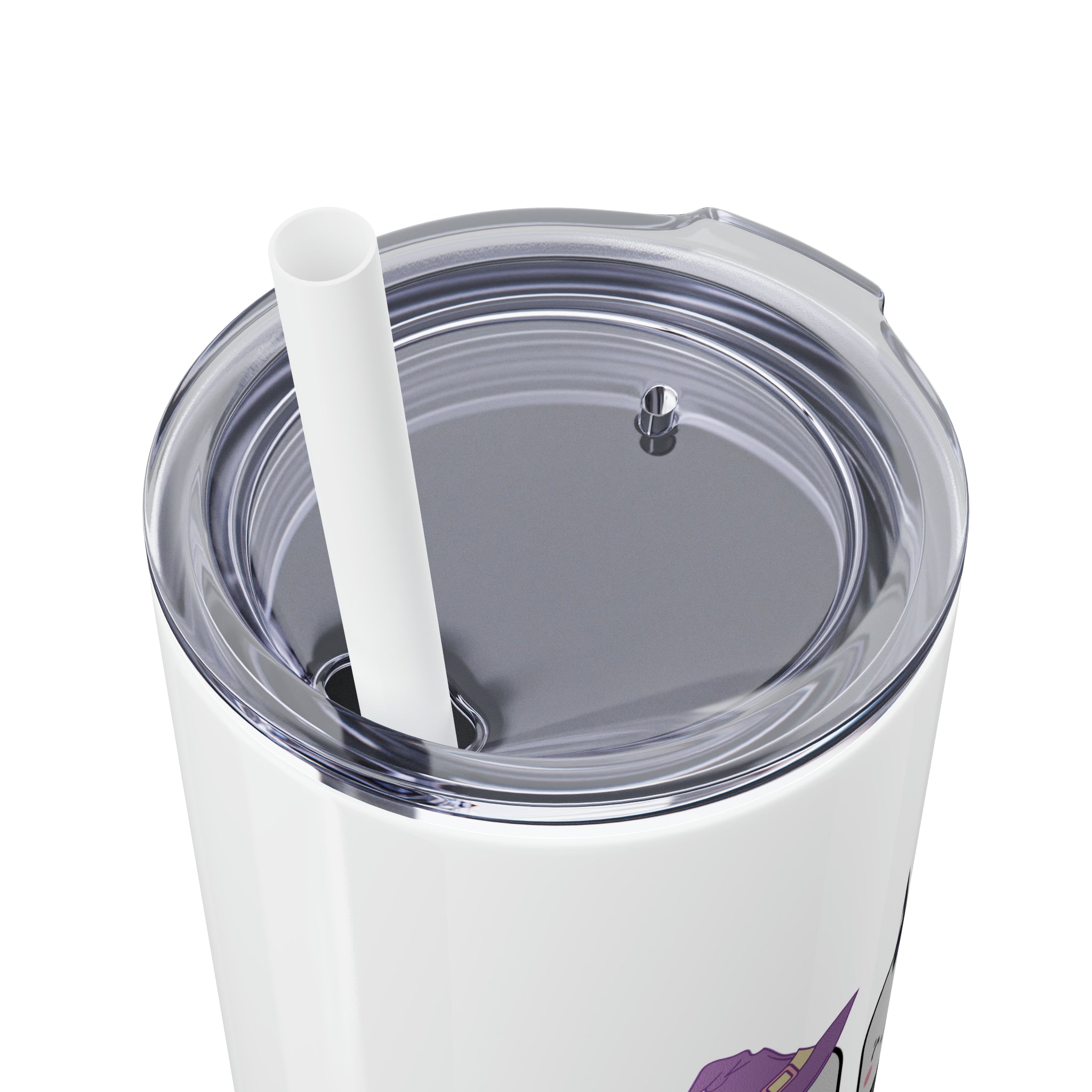 Spooky Pharm Tech "Spider Webs" Skinny Tumbler with Straw, 20oz